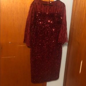 Burgundy Cocktail Dress